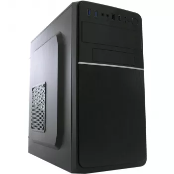 LC Power 2015MB - Tornis - micro ATX - bez barošanas bloka - Melns - USB/Audio (LC-2015MB-ON)