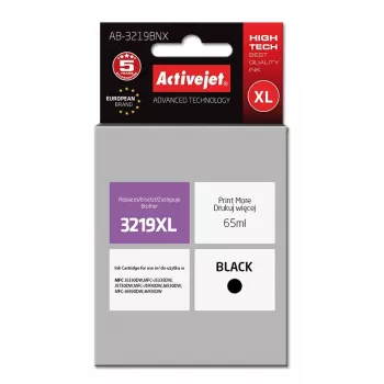 Activejet AB-3219BNX tinte (alternatīva priekš Brother LC3219Bk XL; Supreme; 65 ml; melna)