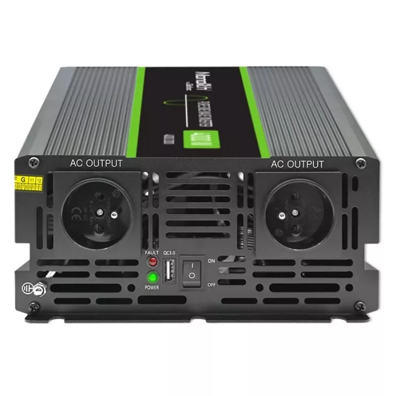 Qoltec Monolith strāvas adapteris/invertors Auto 4000 W Melns