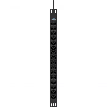 Elektrības sadales bloks PowerWalker 10133023 16 maiņstrāvas kontaktligzdas 0U melns