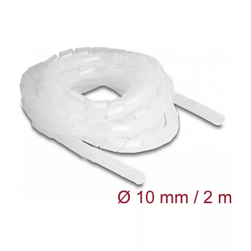 DeLOCK Spiral Hose elastīgs 2 m x 10 mm caurspīdīgs