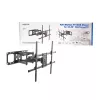 LogiLink TV sienas stiprinājums 50–90 collu, noliecams un grozāms, līdz 75 kg
