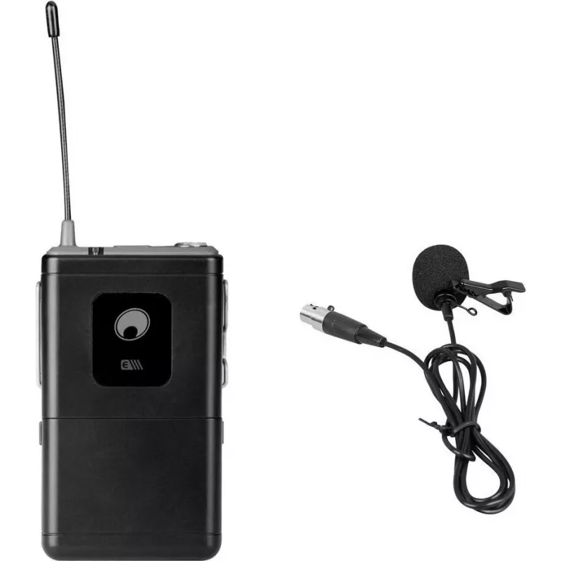 Lavalier mikrofons Omnitronic UHF-E sērijas ķermeņa raidītājs 529.7 MHz