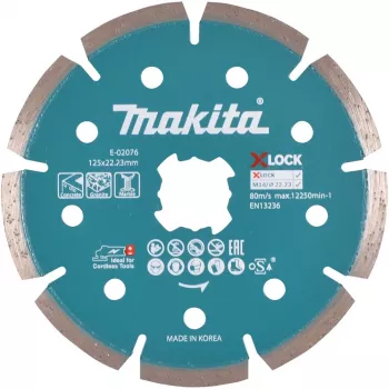 Makita - dimanta griešanas disks - betonam, granītam, marmoram - 125 mm - piemērots Makita GA041GM201, XGT GA041GZ