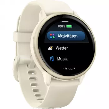 Garmin vívoactive 6 3,05 cm (1,2) AMOLED 42 mm Digitāls 390 x 390 pikseļi Skārienekrāns Balts Wi-Fi GPS (satelīts)