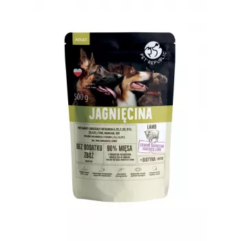 Mitrā suņu barība PetRepublic PET REPUBLIC Adult Lamb 500 g
