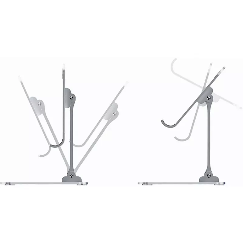 Inter-Tech MTS-200 klēpjdatora statīvs, alumīnija, 25,4 cm (10 collas)
