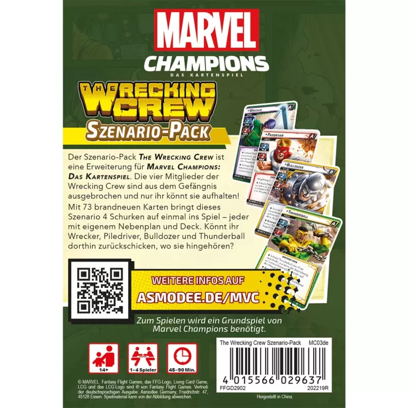 Marvel Champions: The Card Game - The Wrecking Crew (paplašinājums)