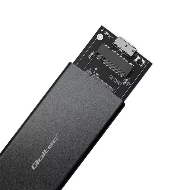 M.2 SATA SSD korpuss QOLTEC 51854 USB 3.0 bez instrumentiem