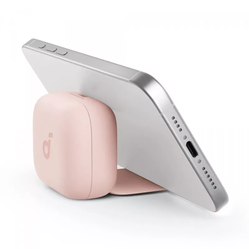 Austiņas Anker P30i bezvadu ievietojamās austiņas zvaniem un mūzikai, USB Type-C, Bluetooth, gaiši rozā