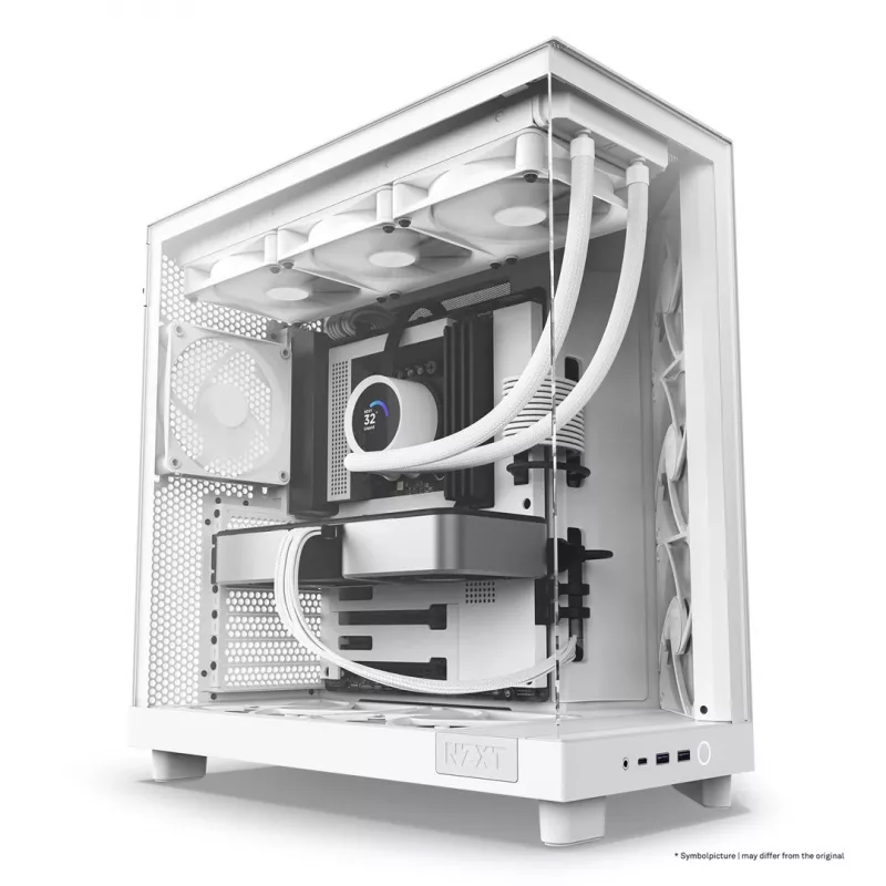 NZXT H6 Flow vidējā torņa korpuss - balts