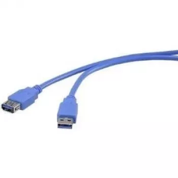 USB 3.0 pagarinātāja kabelis Renkforce 1420710, 3 m, zils