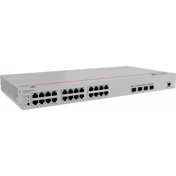 Slēdzis HUAWEI S220-24P4X — 24 x Gigabit (10/100/1000) RJ-45, 4 x SFP+, PoE, 1U pelēks