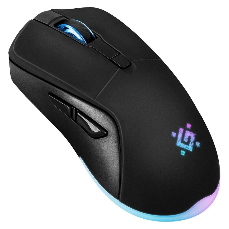 Bezvadu spēļu pele DEFENDER Demon GM-534 RF, piemērota abām rokām, 3200 DPI, 5 pogas, 2,4 GHz USB-A nano uztvērējs