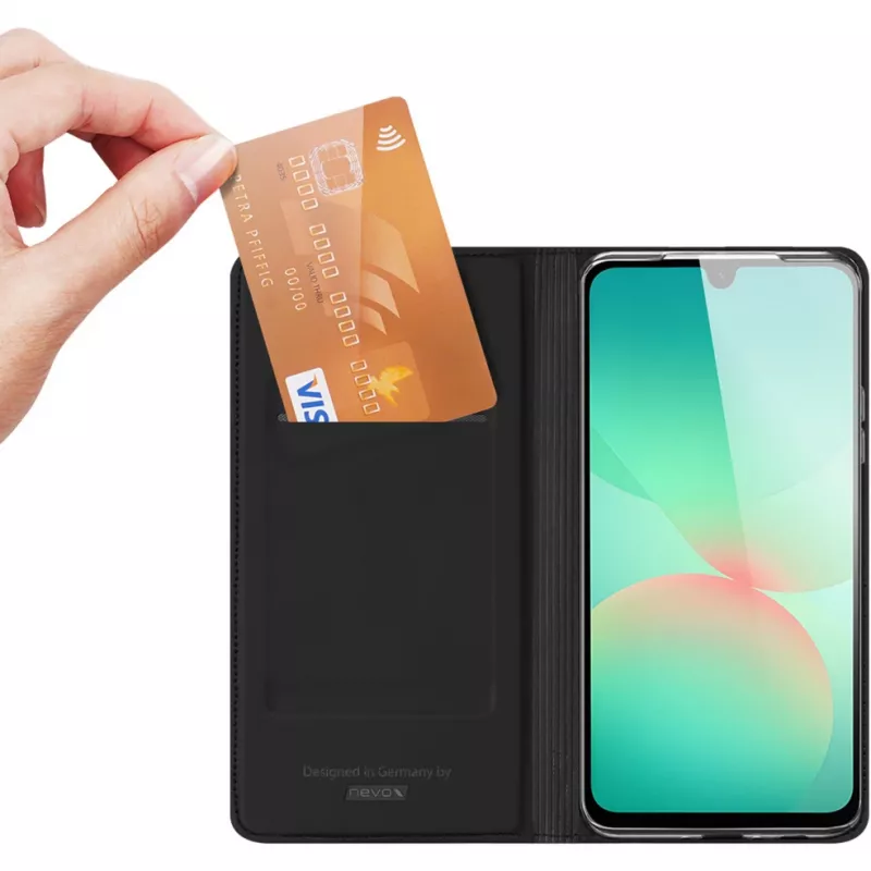 Nevox Vario Series - Samsung Galaxy A26 5G grāmatveida vāciņš melns