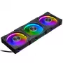 Phanteks D30 120mm ARGB PWM korpusa ventilatori - melns, 3 gab.