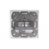 Digitus | Sienas plāksne Keystone moduļiem, Vācu tips, vidējā plāksne 50x50 mm, rāmis 80x80 mm | DN-93801-1