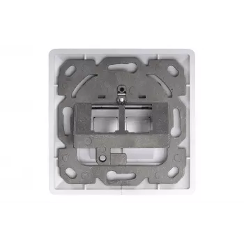 Digitus | Sienas plāksne Keystone moduļiem, Vācu tips, vidējā plāksne 50x50 mm, rāmis 80x80 mm | DN-93801-1
