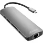 Sharkoon USB 3.0 Type C Combo Adapter interfeisa kartes/adapteris HDMI, RJ-45, USB 3.2 Gen 1 (3.1 Gen 1)