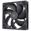 SilverStone VISTA SST-VS140B 140mm PWM korpusa ventilators - melns