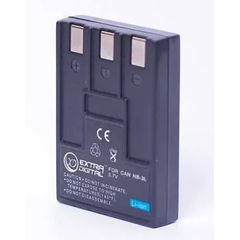 Uzlādējams akumulators Extra Digital NB-3L 3,7 V 1000 mAh saderīgām Canon kamerām