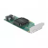 DeLOCK PCI Express x8 karte ar 2 iekšējām SFF-8643 NVMe pieslēgvietām, zema profila formas faktors