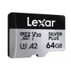 MicroSD karte Lexar 64GB UHS-I Class 3 SILVER PLUS