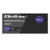 Qoltec 51799 Aktīvais HDMI sadalītājs 4 x HDMI 4K x 2K | 6Gb/s | 60Hz