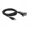 USB 2.0 Type-A uz 1 × seriālais RS-232 DB9 4 m DeLOCK 66323