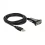 USB 2.0 Type-A uz 1 × seriālais RS-232 DB9 4 m DeLOCK 66323