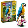 LEGO komplekts Exotic Parrot 31136 — Creator vitrīnas modelis, 253 detaļas, 220×120×110 mm