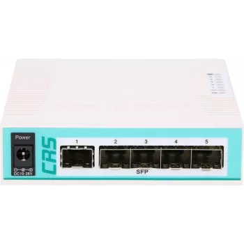 MikroTik CRS106-1C-5S L5 5xSFP 1G, 1xGigabit LAN PoE / SFP combo, galda korpuss (MT CRS106-1C-5S)