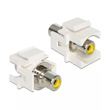 Kabeļa savienotāja adapteris RCA dzeltens DeLOCK 86306