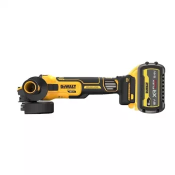 Grīdas pulētājs/slīpmašīna DeWalt DCG409VST1-QW — 18 V bezsuku, 6 Ah akumulators, 1550 W, 125 mm disks, līdz 9000 apgr./min