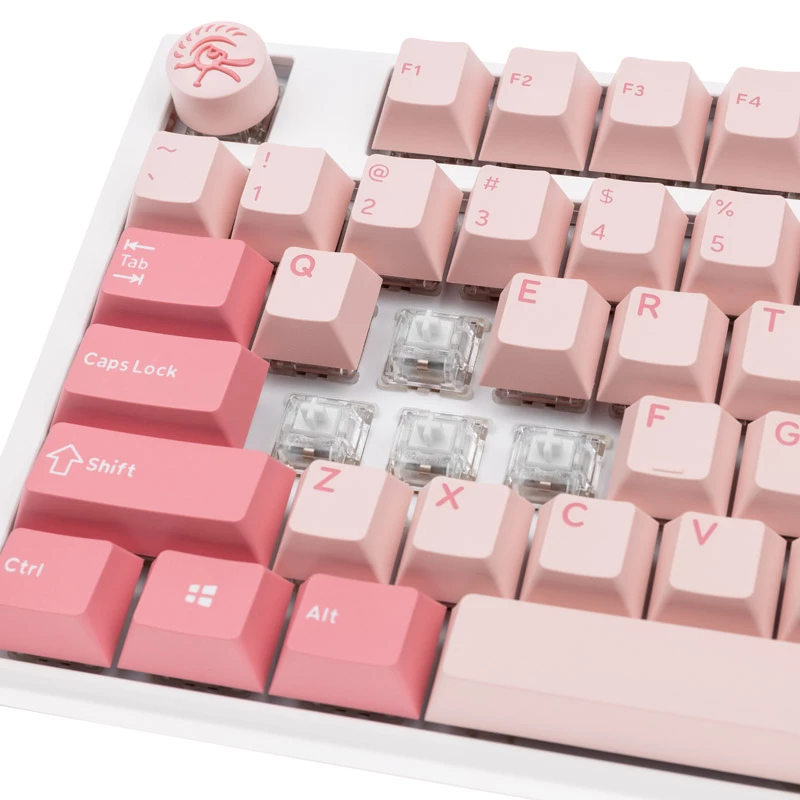 Ducky One 3 Gossamer Pink tastatūra Gaming USB US English Rozā, Balta