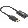 Manhattan DisplayPort 1.2 uz HDMI aktīvais adapteris, 4K@60Hz, 15cm, vīris pret sievišķo, DP ar fiksatoru, melns, nav divvirzienu, trīs gadu garantija, ekvivalents DP2HD4K60S