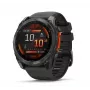 Viedpulkstenis GARMIN Fenix 8 — 51 mm titāna korpuss, AMOLED 1,4 collas, GPS, 32 GB, 10 ATM, silikona siksniņa