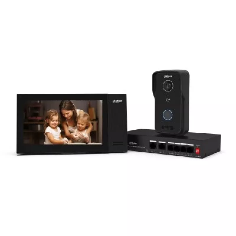 Dahua Technology DHI-VTO2111D-P-S3 video domofona sistēma 2 MP 17,8 cm (7 collas) melna