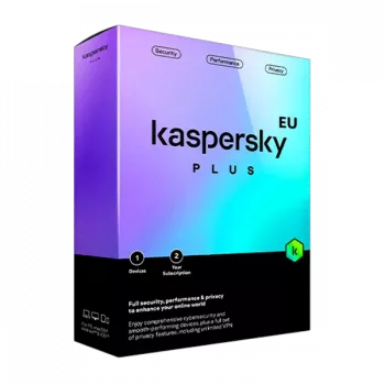 Kaspersky Plus | 1 ierīce | 2 gadi | ES
