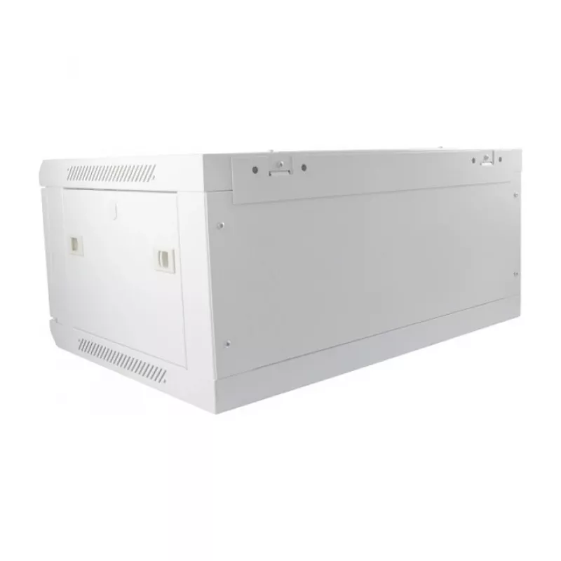 Pie sienas stiprināms statīvskapis ALLNET ALL-SMC6604GRAU 4U, pelēks, 50 kg ietilpība, atslēgas slēdzene