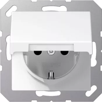 Kontaktligzda Jung A 520 KL WW — CEE 7/3, 250 V, 16 A, IP44, balta, duroplast