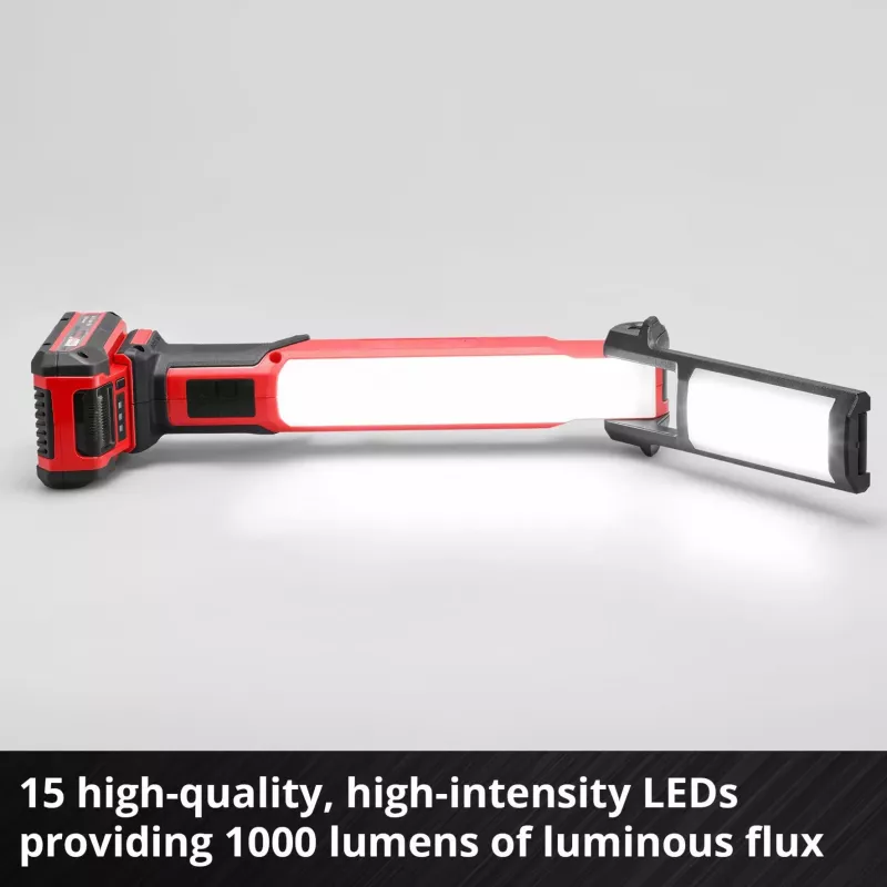 Power X-Change bezvada gaismeklis TE-CL 18/1000 S Li - Solo, 18 V, LED gaisma sarkana, bez akumulatora un lādētāja