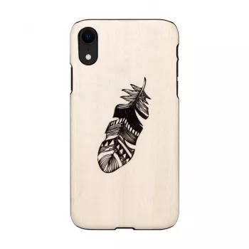man and wood viedtālruņa maciņš iPhone XR, Indian Melns, aizsargājošs ciets apvalks