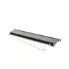 Patch panel LANBERG PPS5-0024-B 24-portu CAT5e, metāla, 0,5U, 445×99×22,3 mm, melns