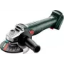 Leņķa slīpmašīna Metabo W 18 7-125, 18V (baterija nav iekļauta), 125 mm disks, 8500 apgr./min