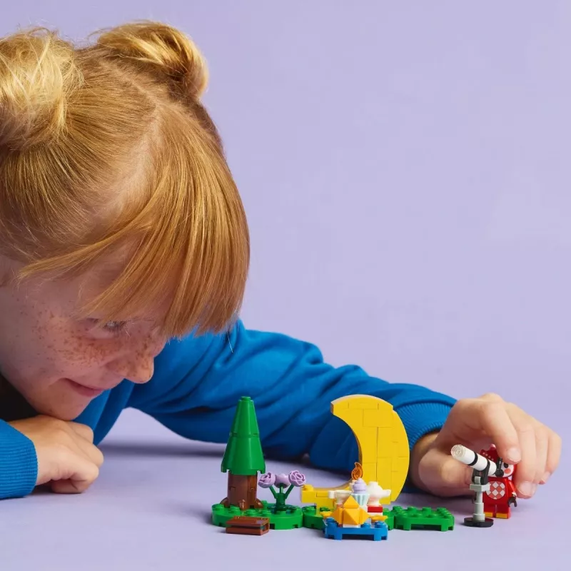 Konstrukciju rotaļlieta LEGO Animal Crossing Zvaigžņu vērošana ar Eifēmiju komplekts 77053