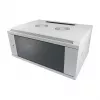 Pie sienas stiprināms statīvskapis ALLNET ALL-SMC6604GRAU 4U, pelēks, 50 kg ietilpība, atslēgas slēdzene