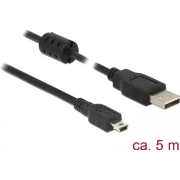 USB kabelis DeLOCK 5m USB 2.0-A uz USB 2.0 Mini-B