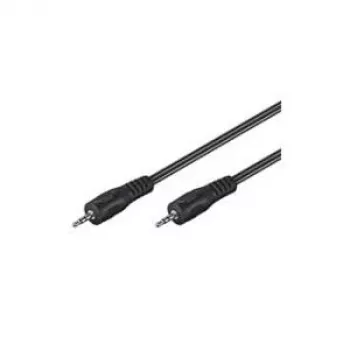Wentronic Goobay 3,5 mm ligzdas savienojuma kabelis HQ, melns, 10 m - 3,5 mm spraudnis (3 kontaktu, stereo) > 3,5 mm spraudnis (3 kontaktu, stereo) (51661)