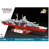 Konstruktors Cobi kaujas kuģis Tirpitz modelis ar 593 detaļām, mēroga un displeja funkcijas